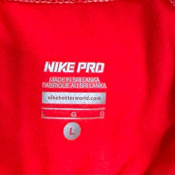 🔥🔥Nike Pro Women’s Long Sleeve Thermal Fleece-Lined Dri-FIT Top - Size Large - Picture 6 of 7